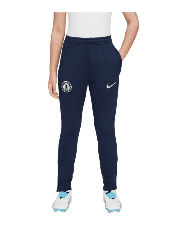 dětské tréninkové kalhoty nike fc chelsea london modré f451