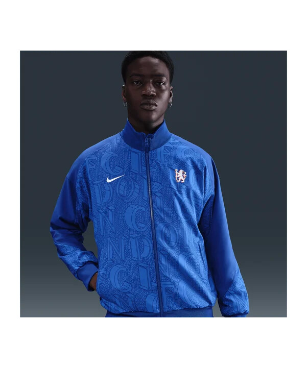 bunda nike fc chelsea london strike anthem modrá f495