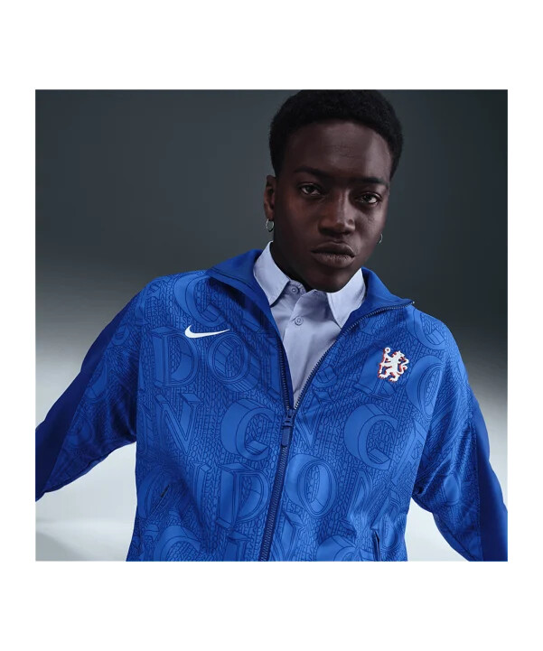 bunda nike fc chelsea london strike anthem modrá f495