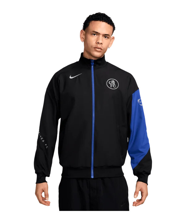 tréninková bunda nike fc chelsea london černá f011