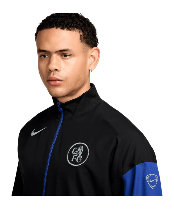 tréninková bunda nike fc chelsea london černá f011