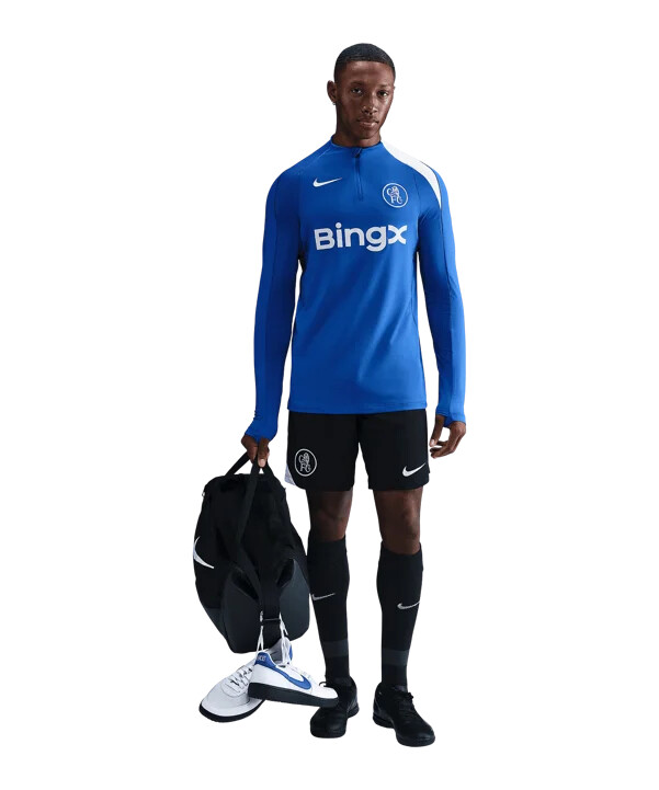 mikina nike fc chelsea london drill top modrá f481