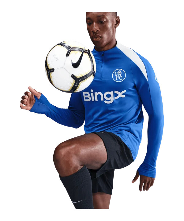 mikina nike fc chelsea london drill top modrá f481