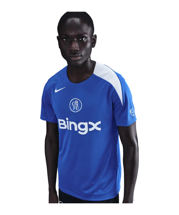 tréninkové tričko nike fc chelsea london strike modré f481