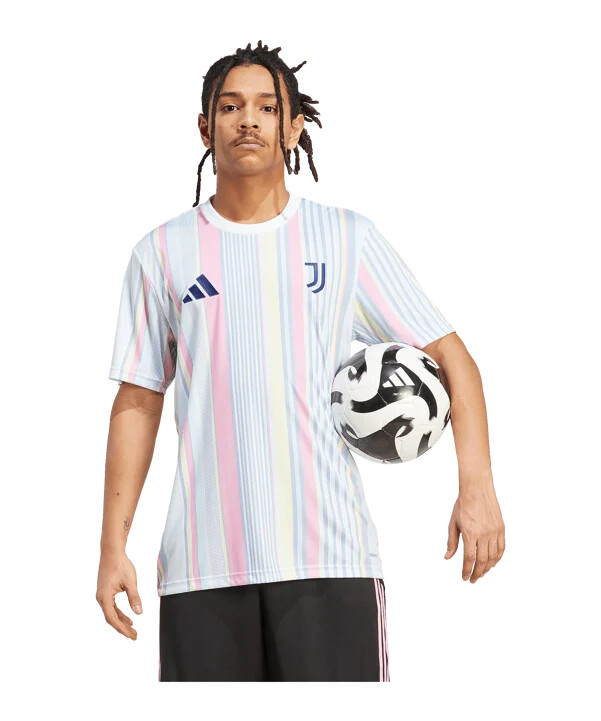 adidas juventus turín předzápasový dres bílý