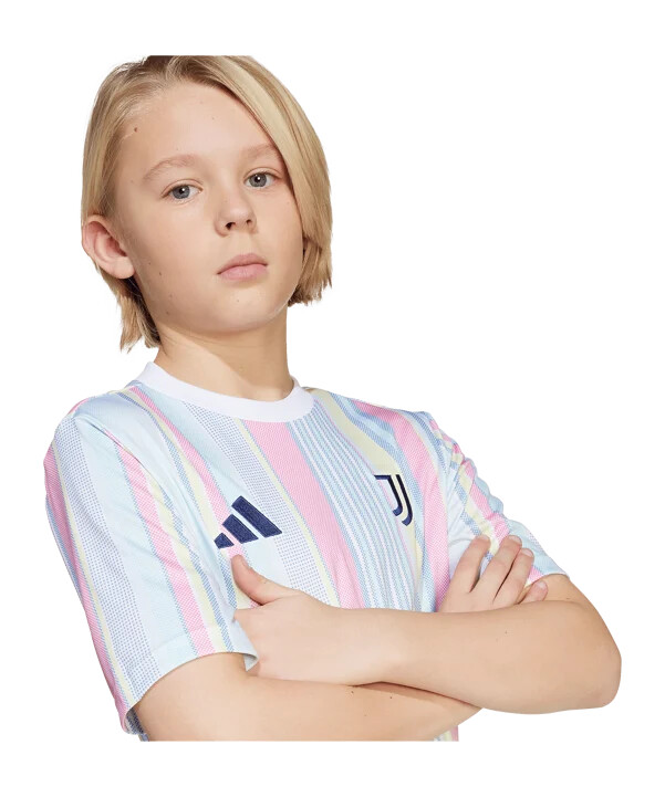 dětský předzápasový dres adidas juventus turín bílý