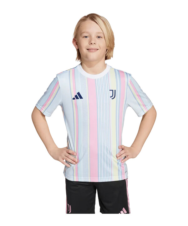 dětský předzápasový dres adidas juventus turín bílý
