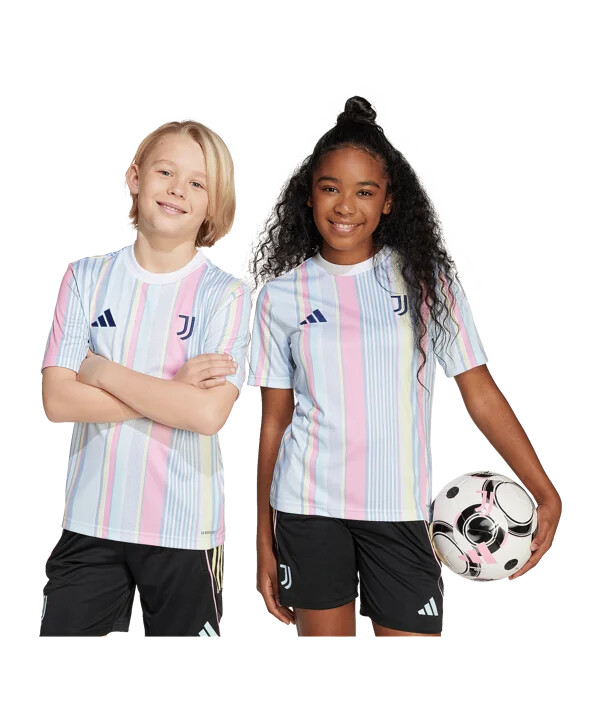 dětský předzápasový dres adidas juventus turín bílý