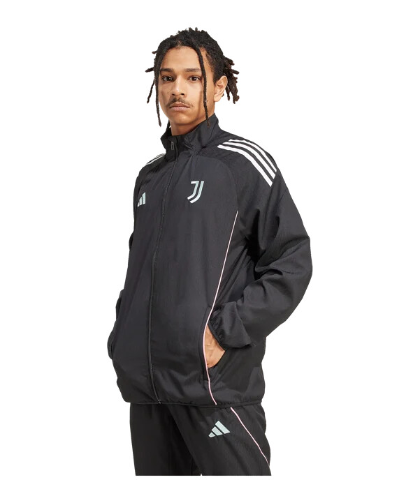 adidas juventus turín - prezentační bunda - černá
