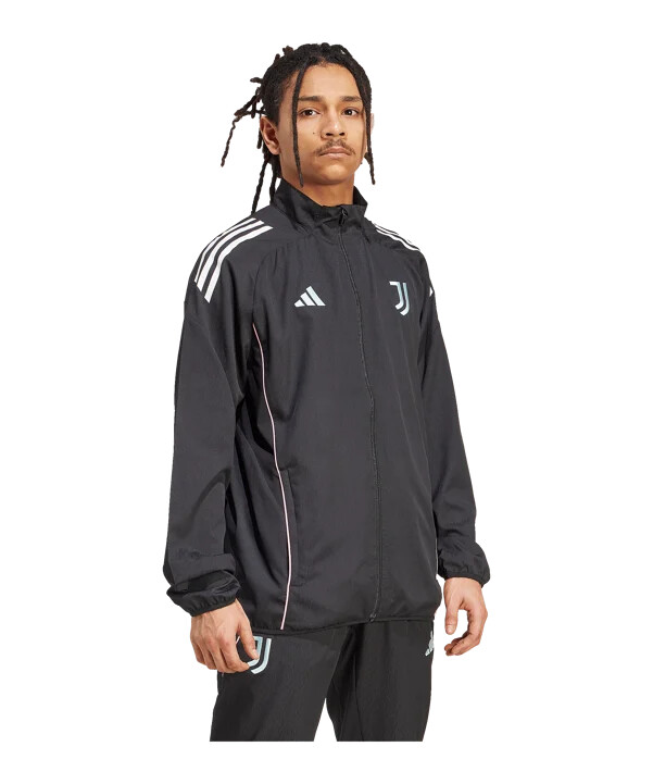 adidas juventus turín - prezentační bunda - černá