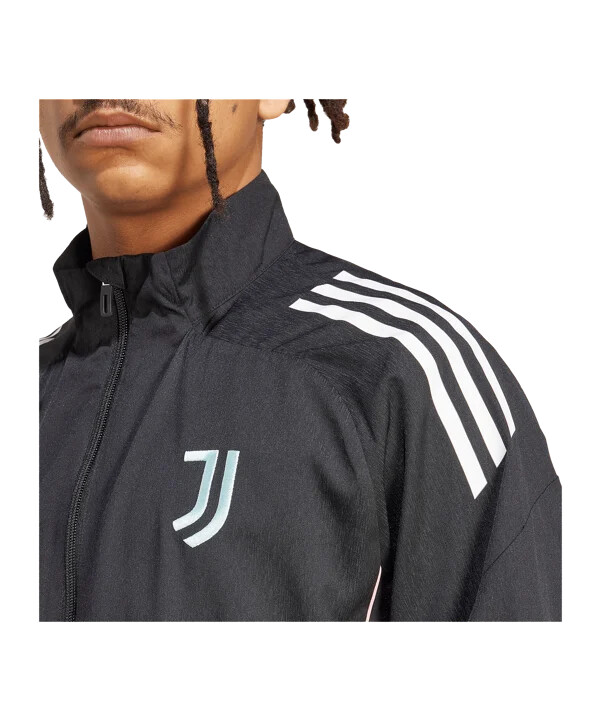 adidas juventus turín - prezentační bunda - černá