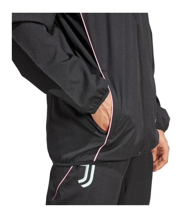 adidas juventus turín - prezentační bunda - černá