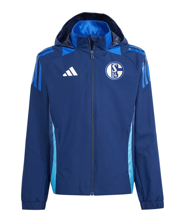 dětská celoroční bunda adidas fc schalke 04 tmavě modrá