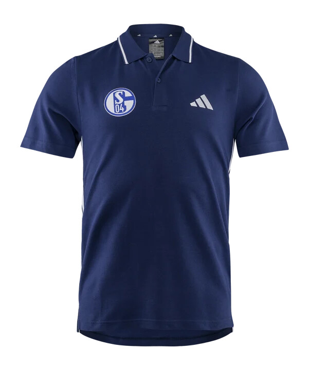adidas fc schalke 04 team polo modrá