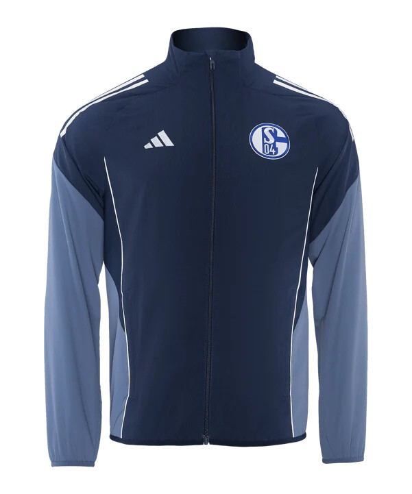 adidas fc schalke 04 prezentační bunda modrá