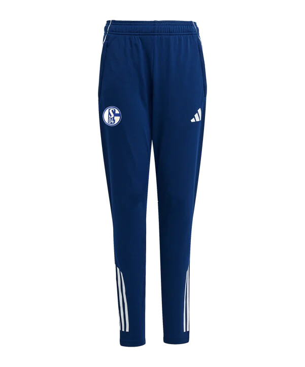 dětské tréninkové kalhoty adidas fc schalke 04 modré