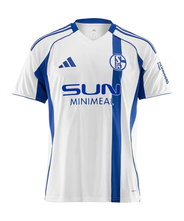 dámský venkovní dres adidas fc schalke 04 20252026 bílý
