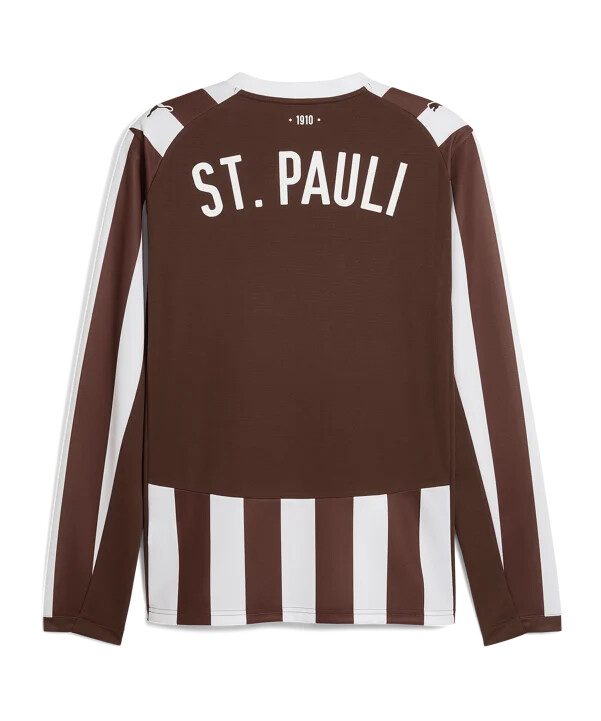 puma fc st. pauli domácí dres s dlouhým rukávem 20252026 hnědý f01
