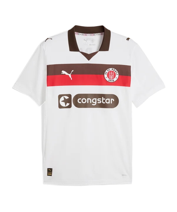 puma fc st. pauli trikot venku weiß f02