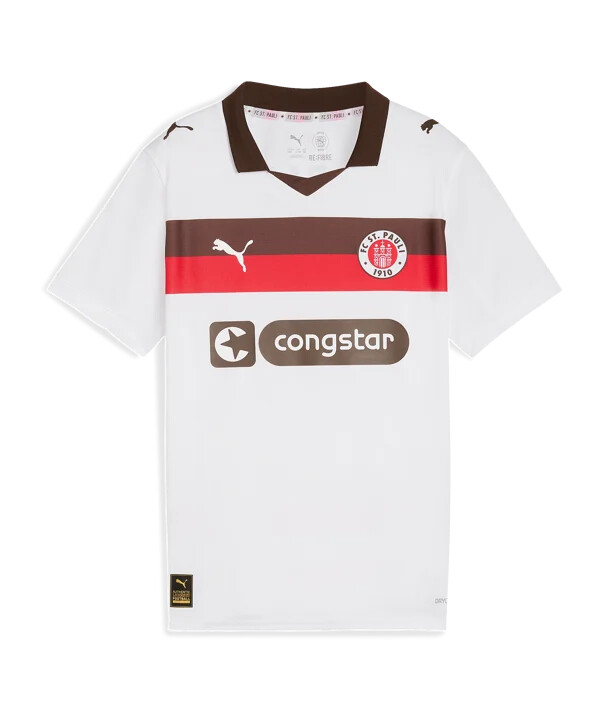 dětský venkovní dres puma fc st. pauli bílý f02