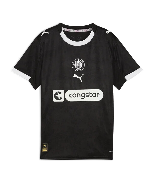 dětský dres puma fc st. pauli 3. ročník 20252026 černý f03