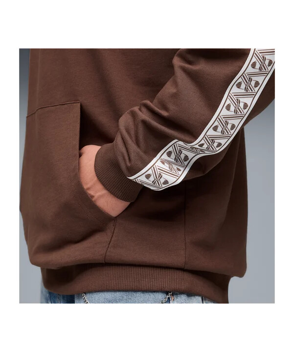 mikina s kapucí puma fc st. pauli king hoody brown f01