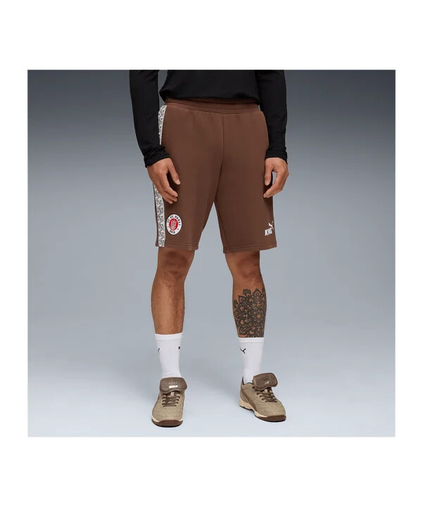 pánské tepláky puma fc st. pauli king hnědé f01