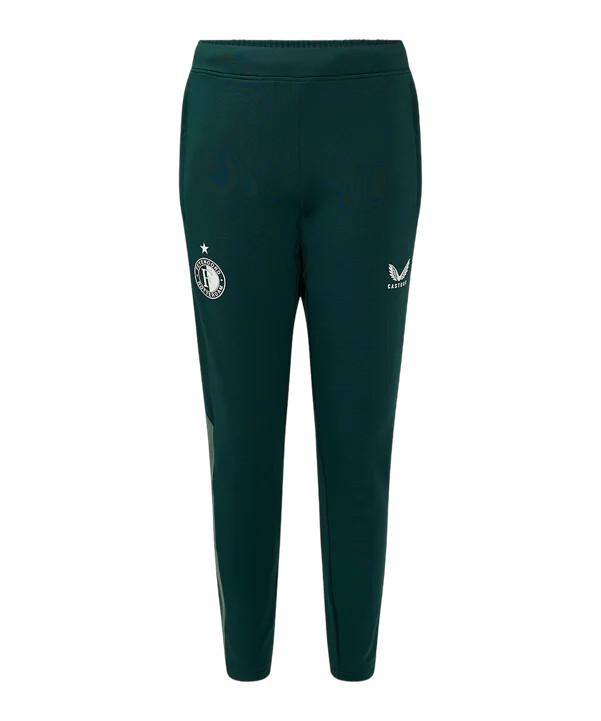 dětské tréninkové kalhoty castore feyenoord rotterdam pro players green f097