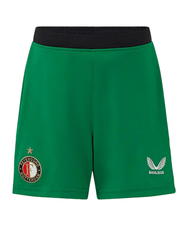 castore feyenoord rotterdam short 3rd 20242025 kids green f101