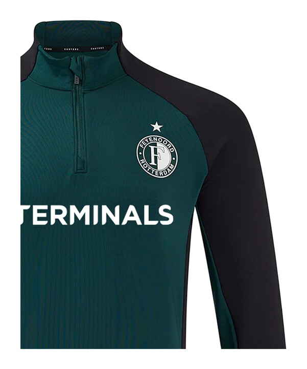 dětská mikina castore feyenoord rotterdam rise pro players 14 zip green f107