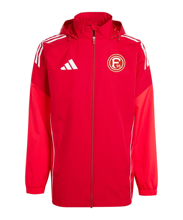 tréninková bunda adidas fortuna düsseldorf červená