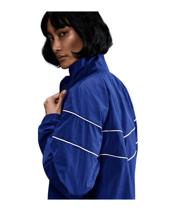 dámská tkaná bunda nike france modrá f492