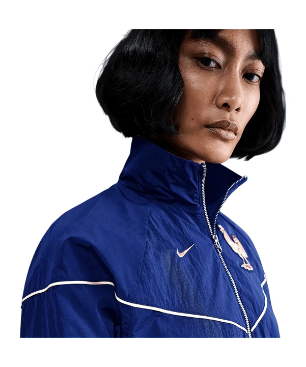 dámská tkaná bunda nike france modrá f492