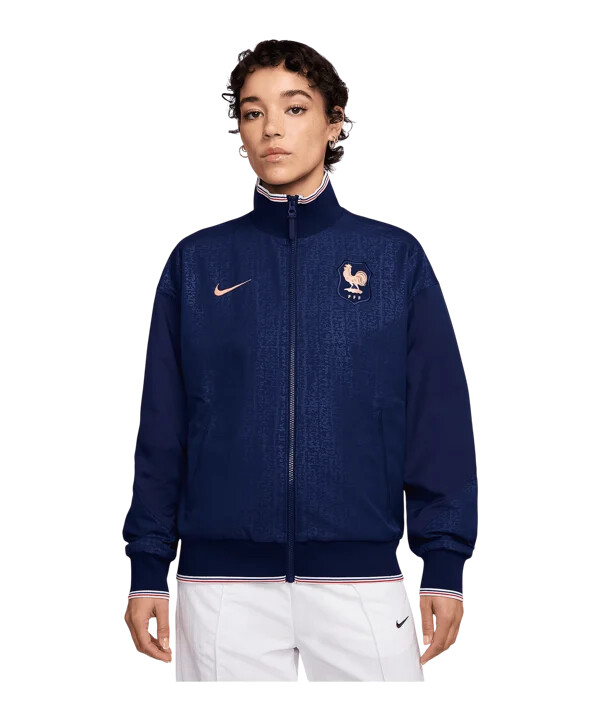 dámská bunda nike france strike anthem modrá f492