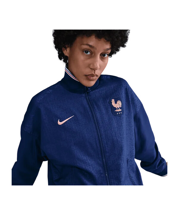 dámská bunda nike france strike anthem modrá f492