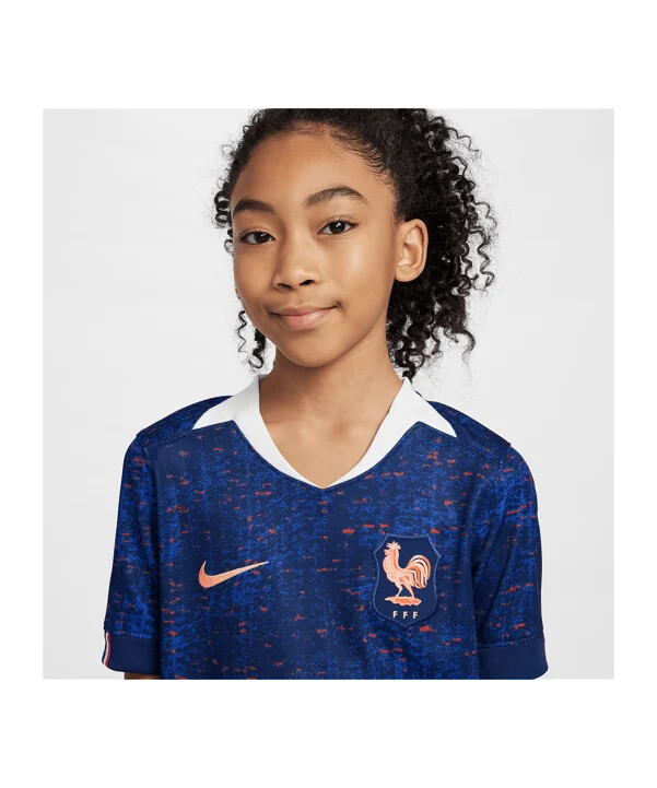 dětský domácí dres nike france 2025 modrý f492