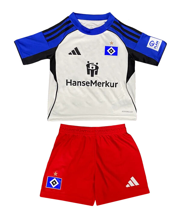 dětský dres adidas hamburger sv minikit home set 20252026 bílý