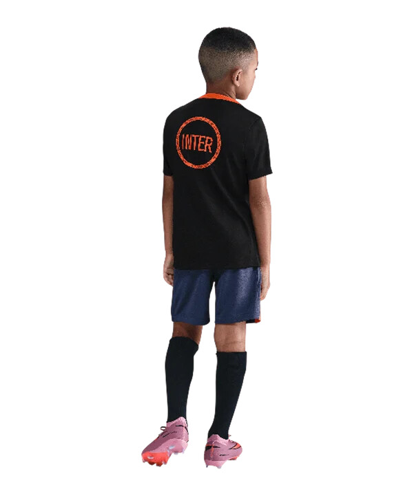 dětské tréninkové tričko nike inter milán černé f010
