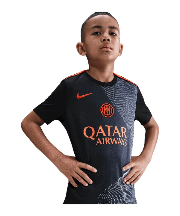dětské tréninkové tričko nike inter milán černé f010