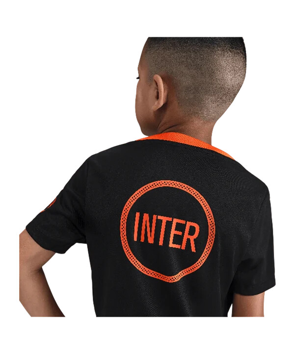 dětské tréninkové tričko nike inter milán černé f010