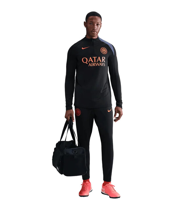 tréninkové kalhoty nike inter milán strike černé f011