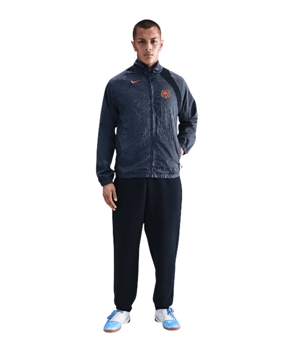 tepláková bunda nike inter milán t90 modrá f437