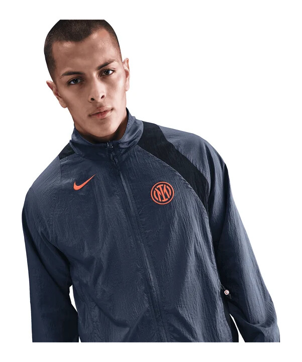 tepláková bunda nike inter milán t90 modrá f437
