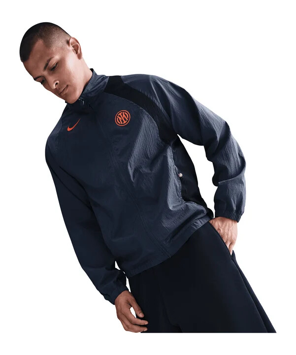 tepláková bunda nike inter milán t90 modrá f437