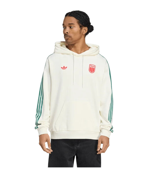 adidas itálie mikina bílá