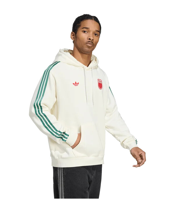 adidas itálie mikina bílá