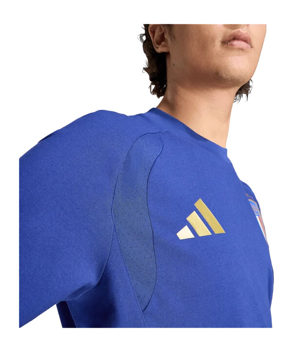 modré cestovní tričko adidas italy tiro