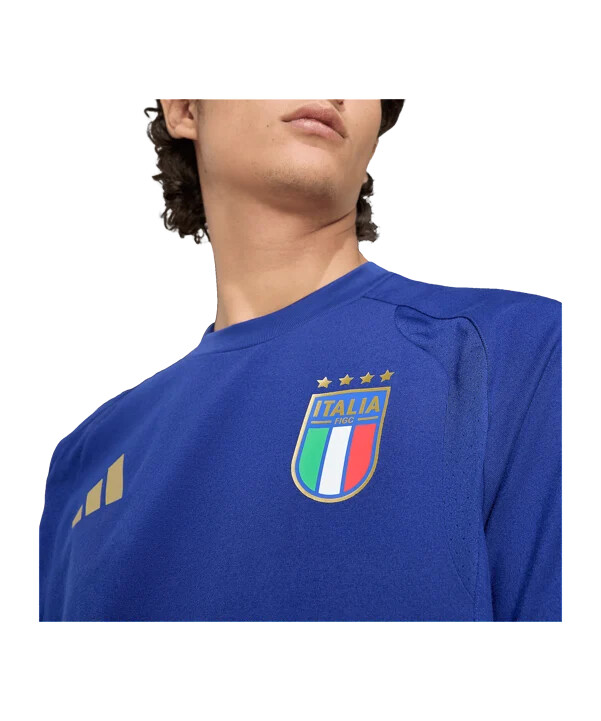 modré cestovní tričko adidas italy tiro