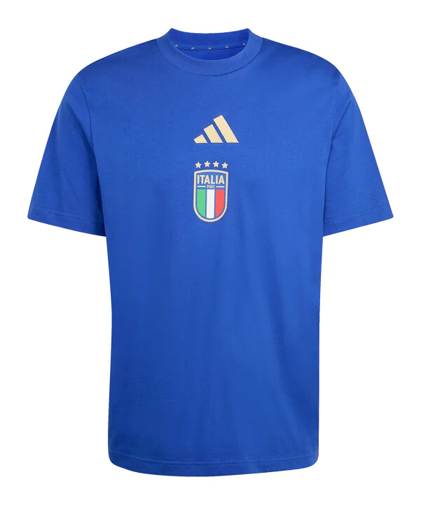 modré tričko s grafikou adidas italy dna
