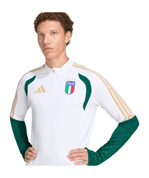 tréninková mikina adidas italy trio bílá